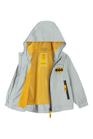 Coupe-vent à capuche Batman La Ligue des Justiciers DC Comics - Gris clair