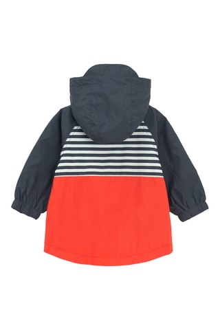 Veste à capuche - Rouge et anthracite