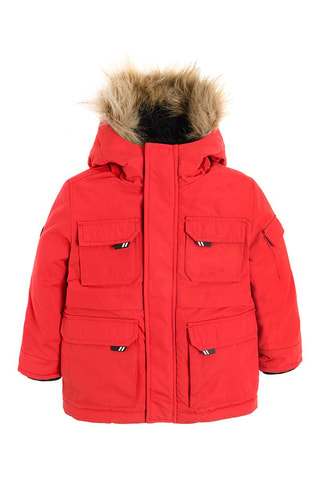 Parka à capuche - Rouge
