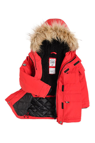 Parka à capuche - Rouge