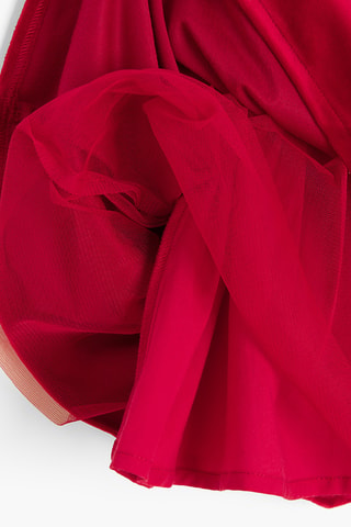 Robe en velours - Rouge