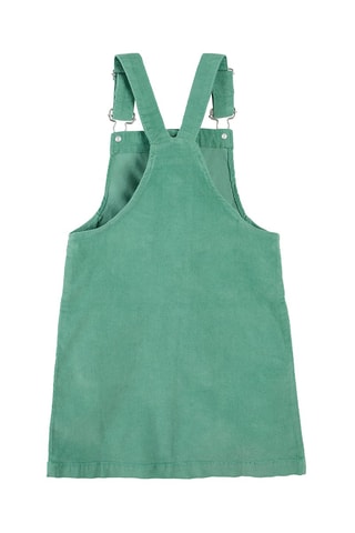 Robe salopette en velours Vert