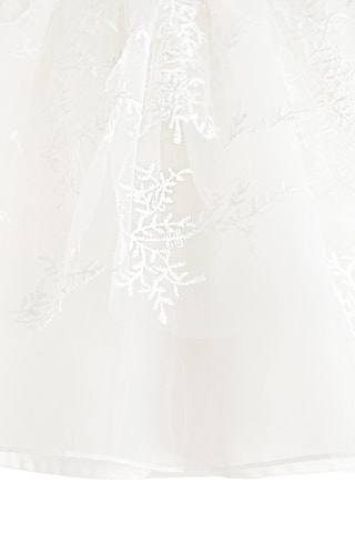 Robe en tulle brodé - Blanc
