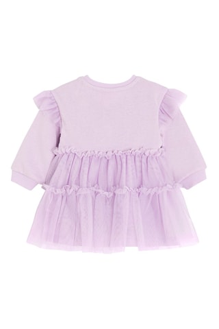 Robe volantée bi-matière Peppa Pig - Mauve