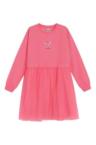Robe trompe l’œil - Rose