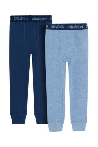 2 leggings - Bleu