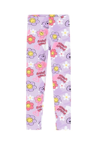 Legging Smiley - Violet clair