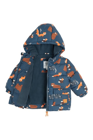 Doudoune à capuche - Bleu marine