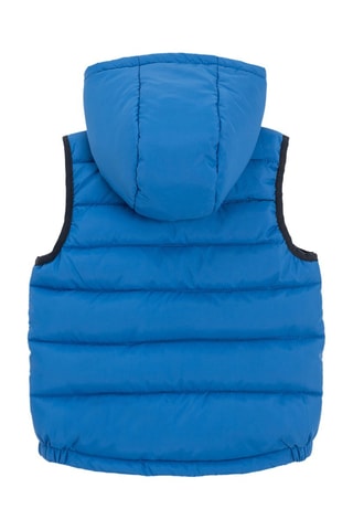 Doudoune à capuche - Bleu roi et noir