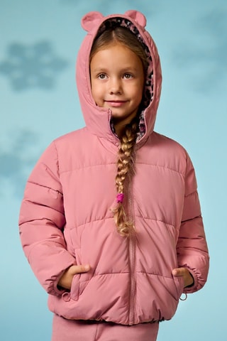 Doudoune réversible à capuche Minnie Disney - Rose