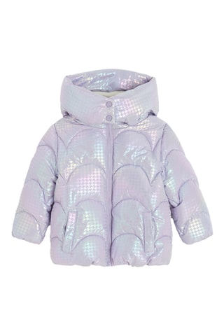 Doudoune à capuche - Mauve
