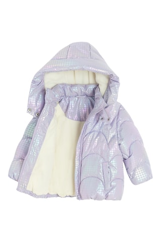 Doudoune à capuche - Mauve