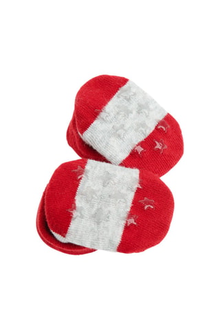 Chaussettes antidérapantes - Gris chiné