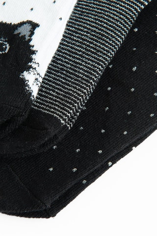 3 paires de chaussettes - Noir et blanc