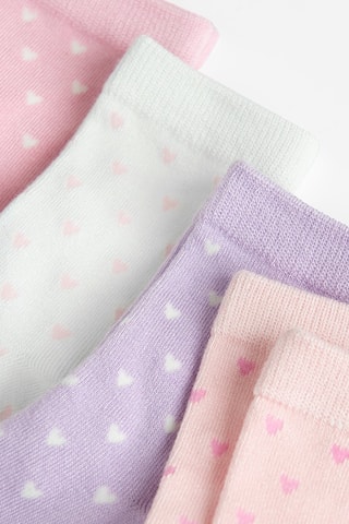 5 paires de chaussettes - Rose et violet