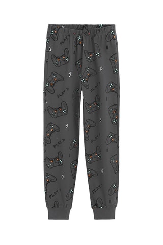 Pyjama - Grijs en Lichtblauw