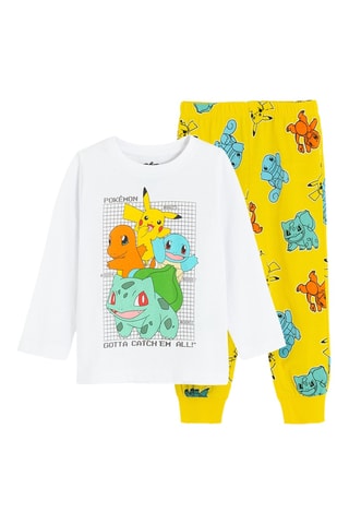 Pyjama Pokémon - Blanc et jaune