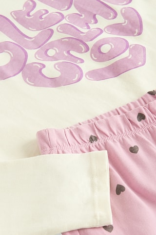 Pyjama - Ecru et rose