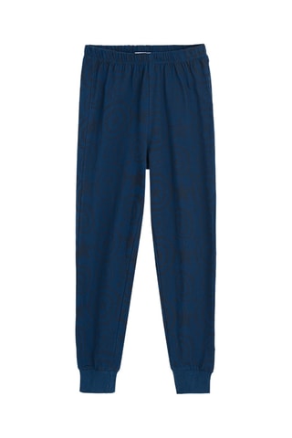 Pyjama Captain America Avengers Marvel - Gris chiné et bleu marine