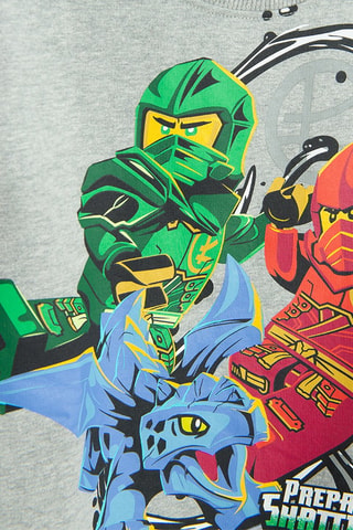 Sweat Ninjago Lego - Gris clair chiné