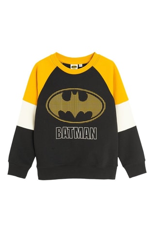 Sweat Batman La Ligue des Justiciers DC Comics - Jaune et noir