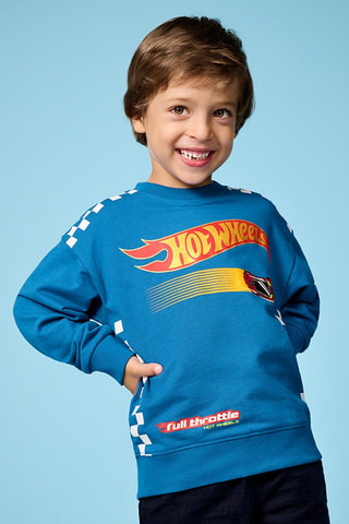 Sweat Hot Wheels - Bleu pétrole