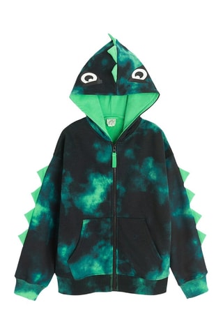 Sweat tie and dye à capuche - Noir