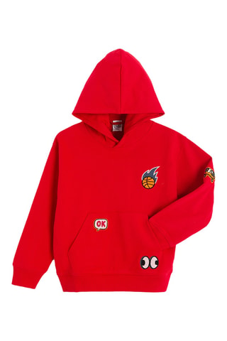 Sweat à capuche - Rouge