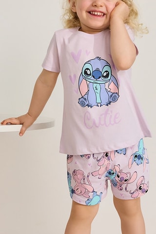 Short Angel et Stitch Lilo et Stitch Disney - Mauve
