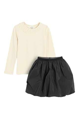 T-shirt et jupe - Ecru