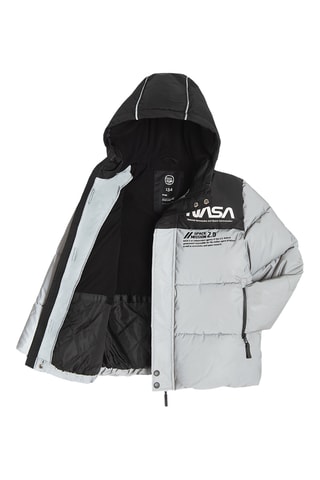 Doudoune à capuche Nasa - Gris