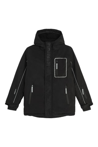 Veste de ski à capuche - Noir