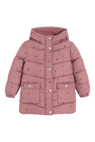 Doudoune à capuche - Vieux rose