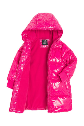 Doudoune à capuche - Fuchsia