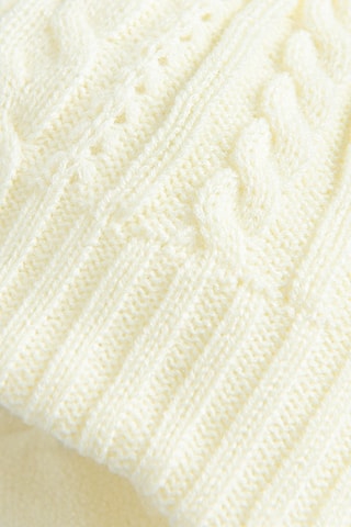 Bonnet aviateur - Blanc cassé