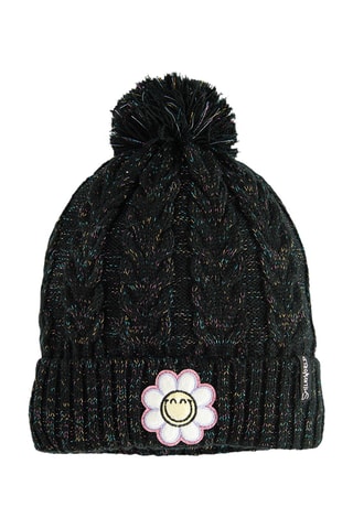 Bonnet à pompon - Noir