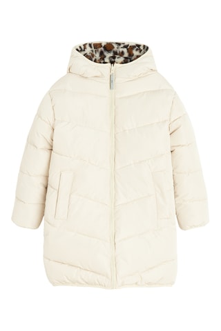 Veste à capuche réversible - Beige