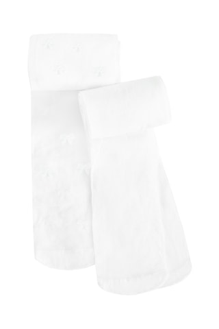 2 paires de collants - 20 deniers - Blanc