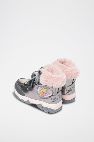 Bottines fourrées Aurore La Belle au Bois Dormant Disney Gris et rose