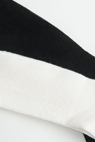 2 collants - Blanc et noir