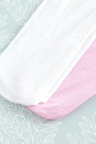 2 paires de chaussettes - Rose et blanc
