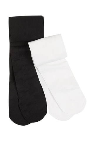 2 collants Noir et blanc