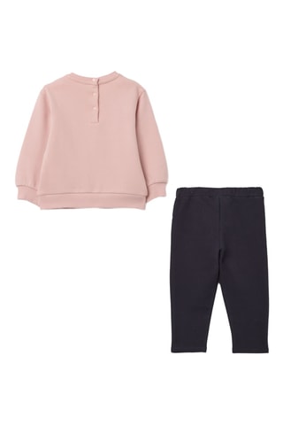 Sudadera y pantalón de chándal - Rosa y gris oscuro