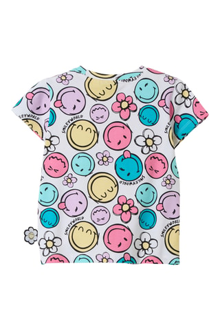 Camiseta Smiley World - Blanco