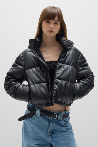 Chaqueta con capucha - Negro