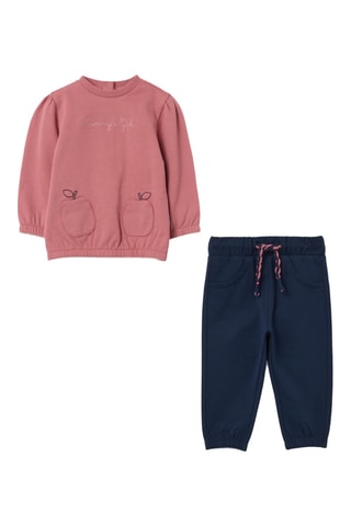 Sudadera y pantalón de chándal - Rosa