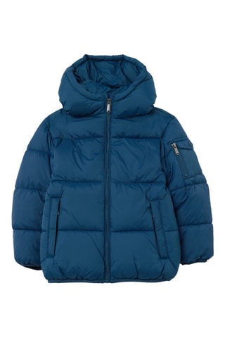 Chaqueta con capucha - Azul
