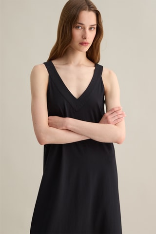 Vestido midi - Negro