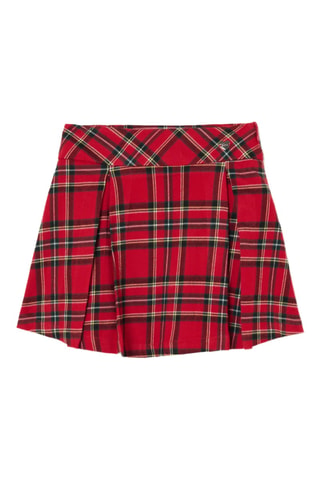 Minifalda plisada - Rojo