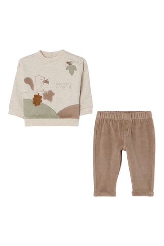 Sudadera y pantalón - Beige